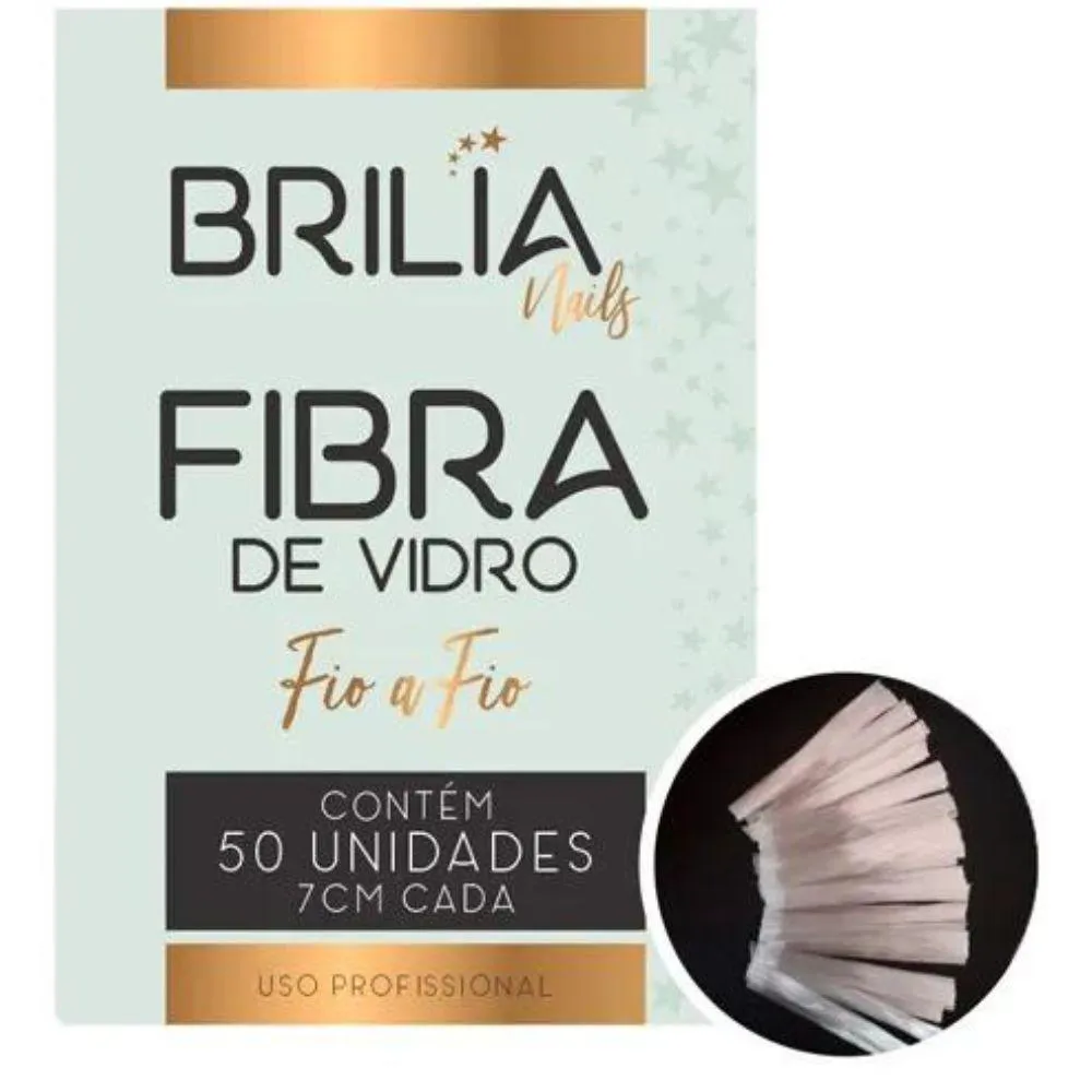 BRILIA NAIL FIBRA FIO A FIO C-50 UN METROS - ACABAMENTO COM ALTA QUALIDADE