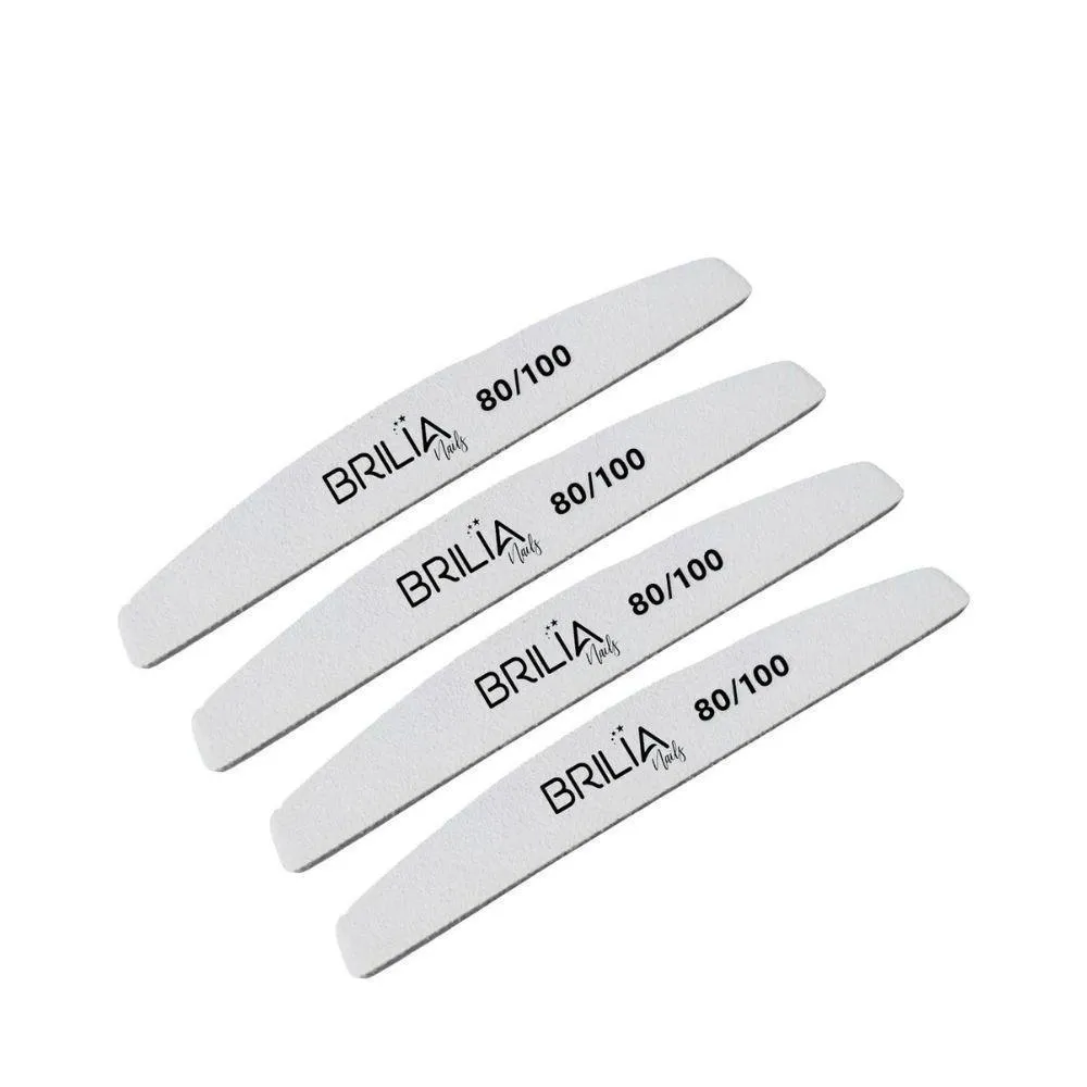 BRILIA NAILS LIXA BOOMERANG 80-100 UN - ELEGâNCIA GARANTIDA