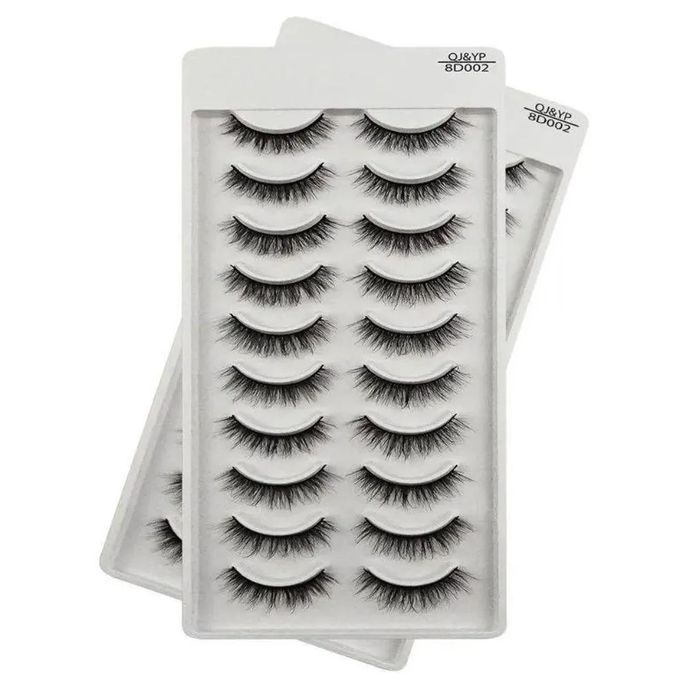 CíLIOS 3D KIT COM 10 PARES TIPO 8D002 - ACABAMENTO COM ALTA QUALIDADE