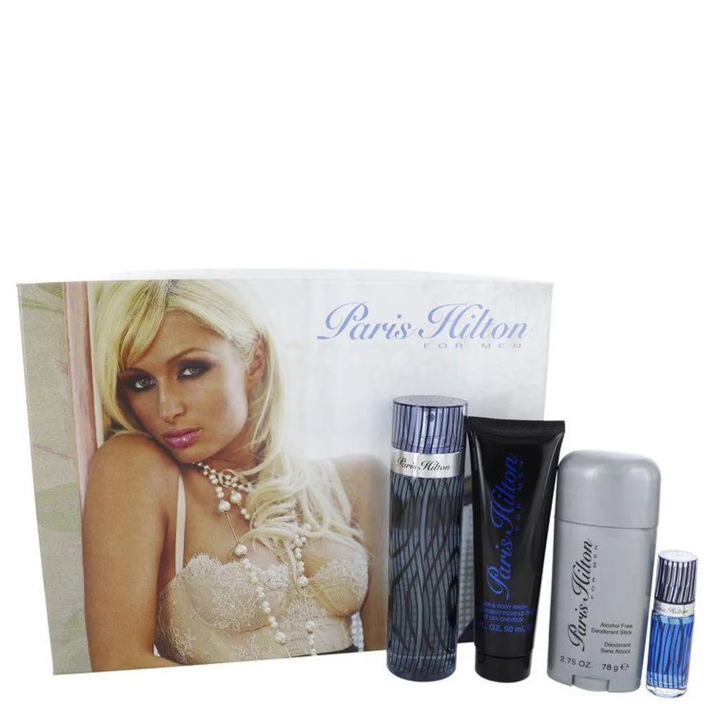 COLôNIA MASCULINA PARIS HILTON 100 ML EAU ML SABONETE LíQUIDO 81 ML DESODORANTE STICK+7 ML MINI EDT