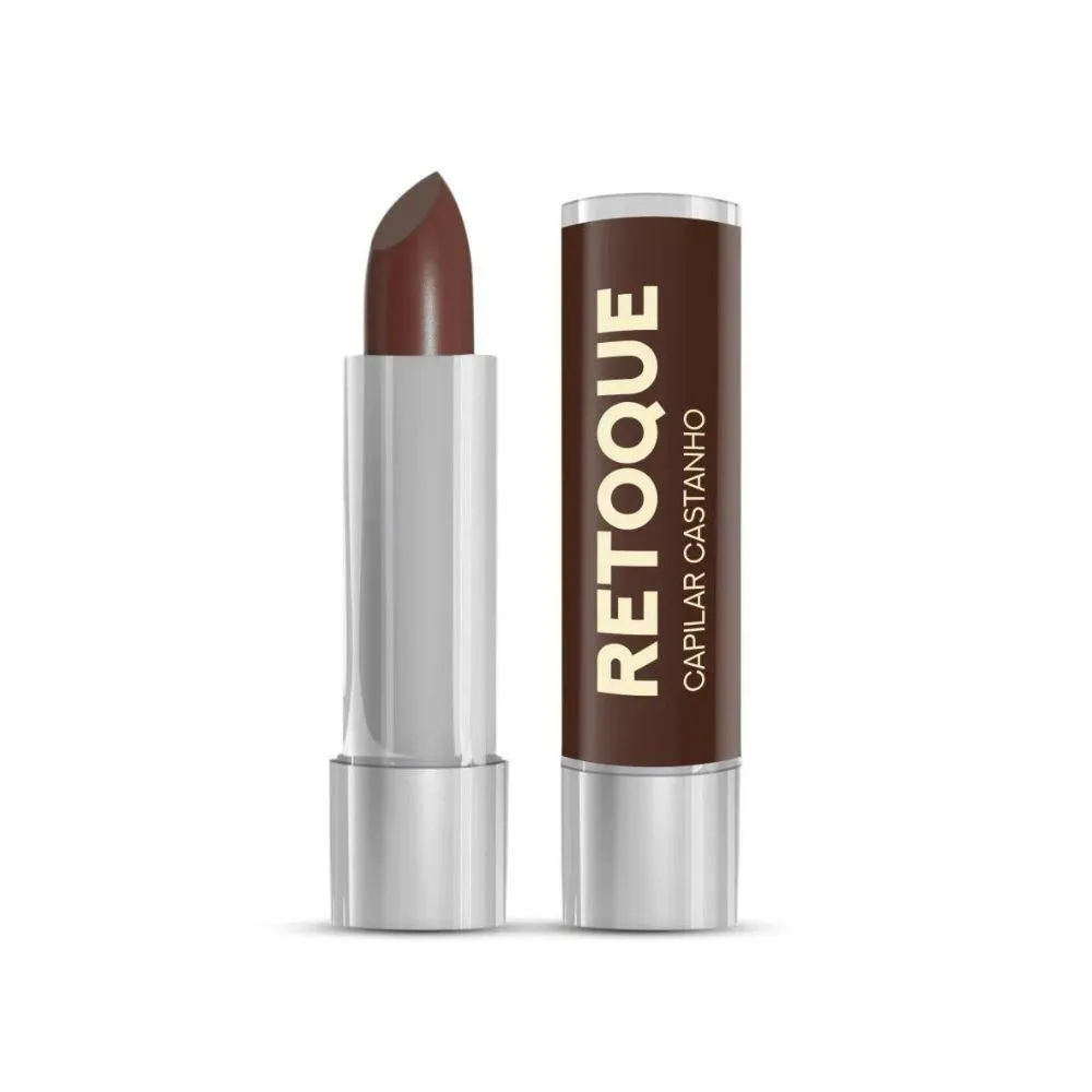 HINTZ COSMETICS HAIR TOUCH UP EFEITO RETOQUE CAPILAR 3,5G CASTANHO