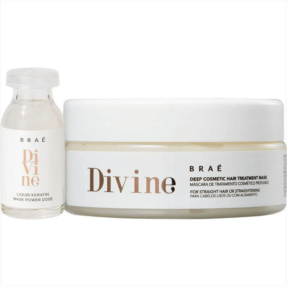 KIT BRAé DIVINE AMPOLA 13ML + MáSCARA DE TRATAMENTO 200G