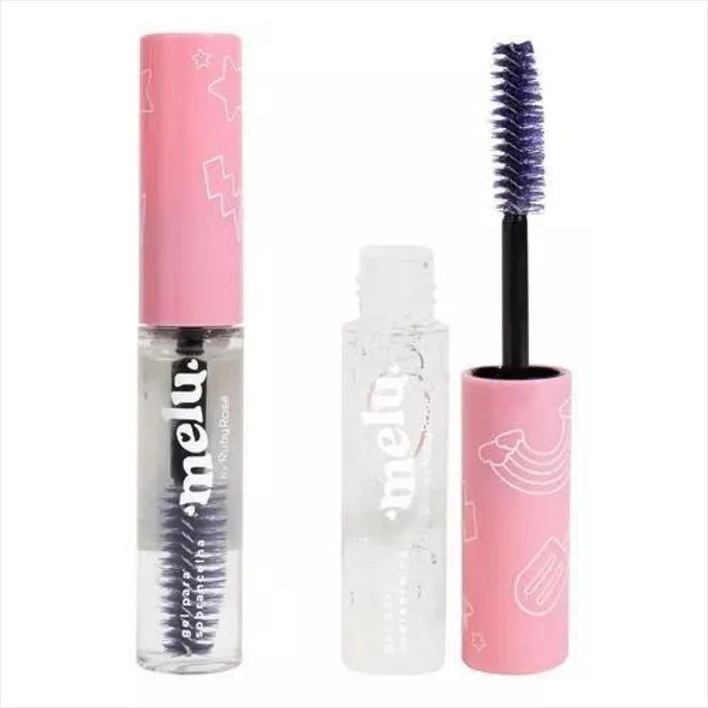 KIT RUBY ROSE GEL SOBRANCELHA MELU+CANETA DELINEADORA PRETA GLASS