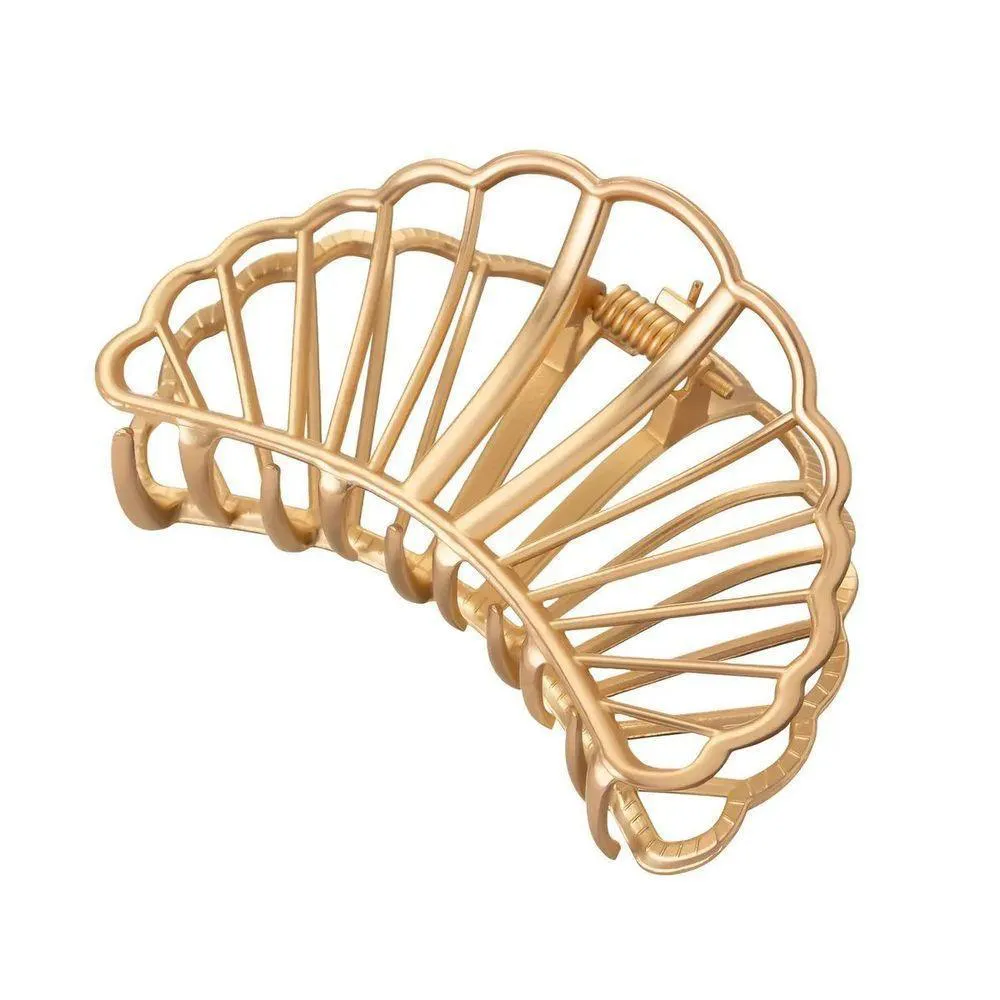 PIRANHA DE CABELO GOLD PROART SEM DANOS AOS FIOS, DESIGN ADAPTáVEL A TODOS OS TIPOS DE CABELO CONCHA