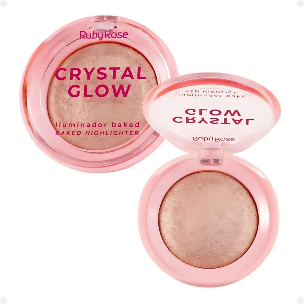 ILUMINADOR BAKED RUBY ROSE CRYSTAL GLOW PEACH GLAM HB-M700-3