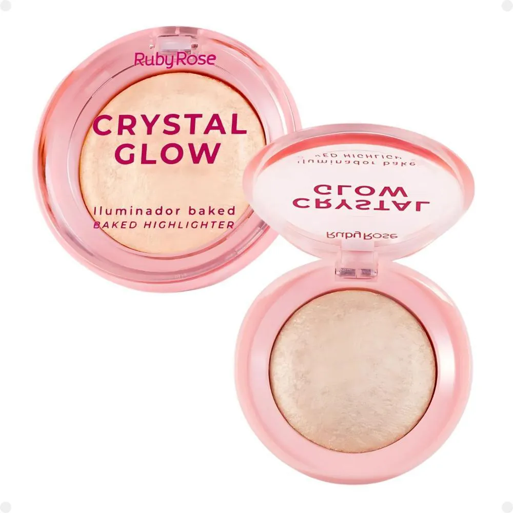 ILUMINADOR BAKED RUBY ROSE CRYSTAL GLOW RADIANT PEARL HB-M700-2