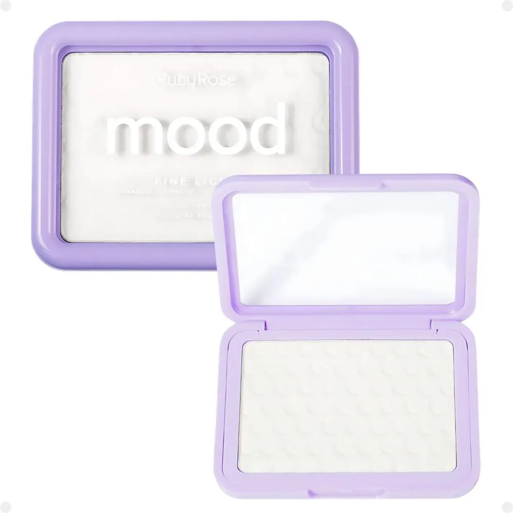 ILUMINADOR COMPACTO RUBY ROSE MOOD FINE LIGHT EFEITO RADIANTE MFL01