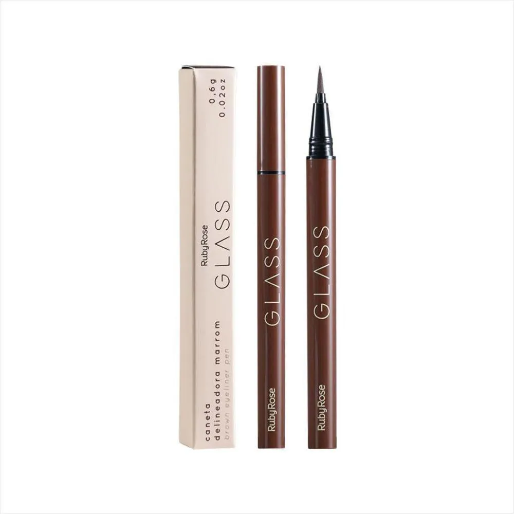RUBY ROSE CANETA DELINEADORA MARROM DARK BROWN GLASS HB5272 0,6G