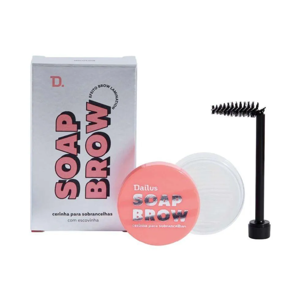 SOAP BROW CERINHA PARA SOBRANCELHAS 4G DAILUS EFEITO BROW LAMINATION E ALTA FIXAçãO