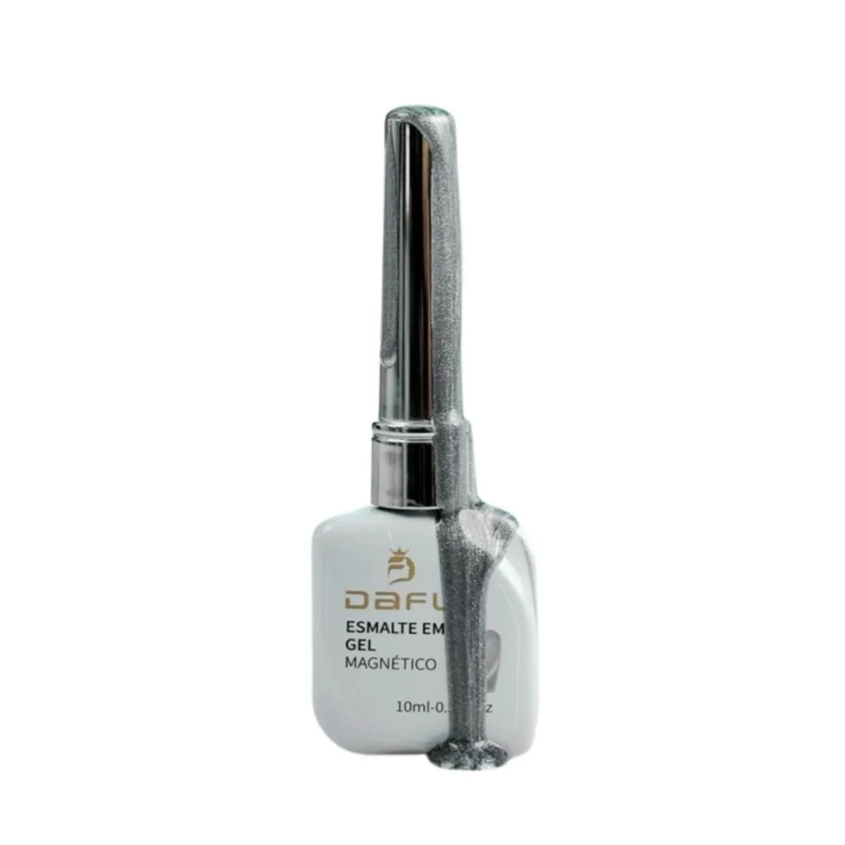 ESMALTE EM GEL MAGNéTICO OLHO DE GATO PRATA 10ML - DAFU