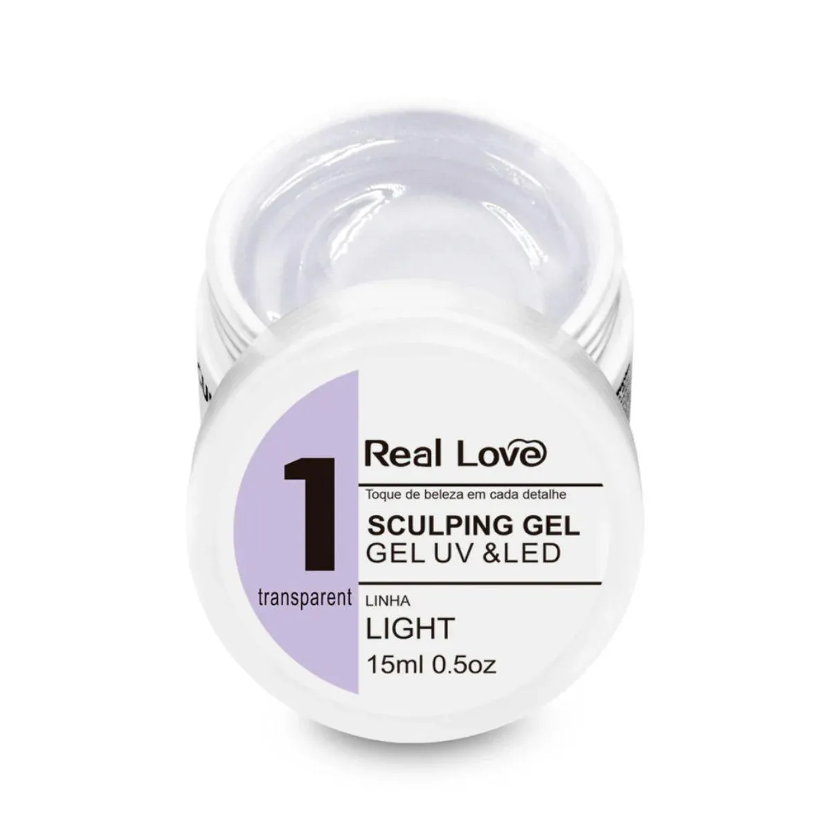 GEL DE MODELAGEM 1 LIGHT 15ML - REAL LOVE