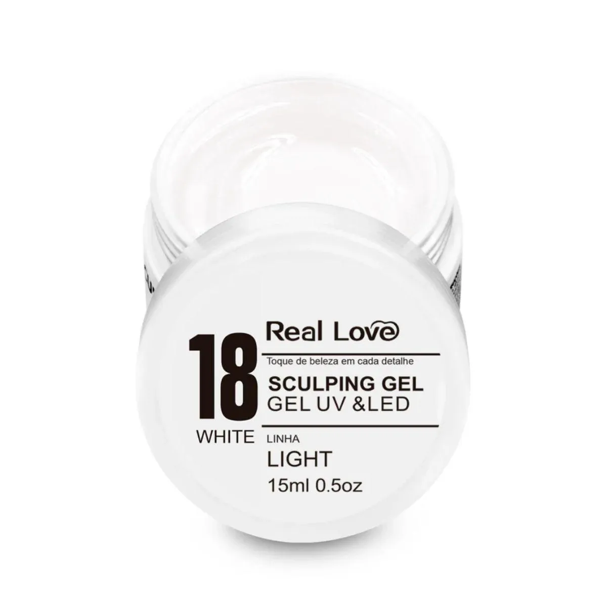 GEL DE MODELAGEM 18 WHITE 15ML - REAL LOVE