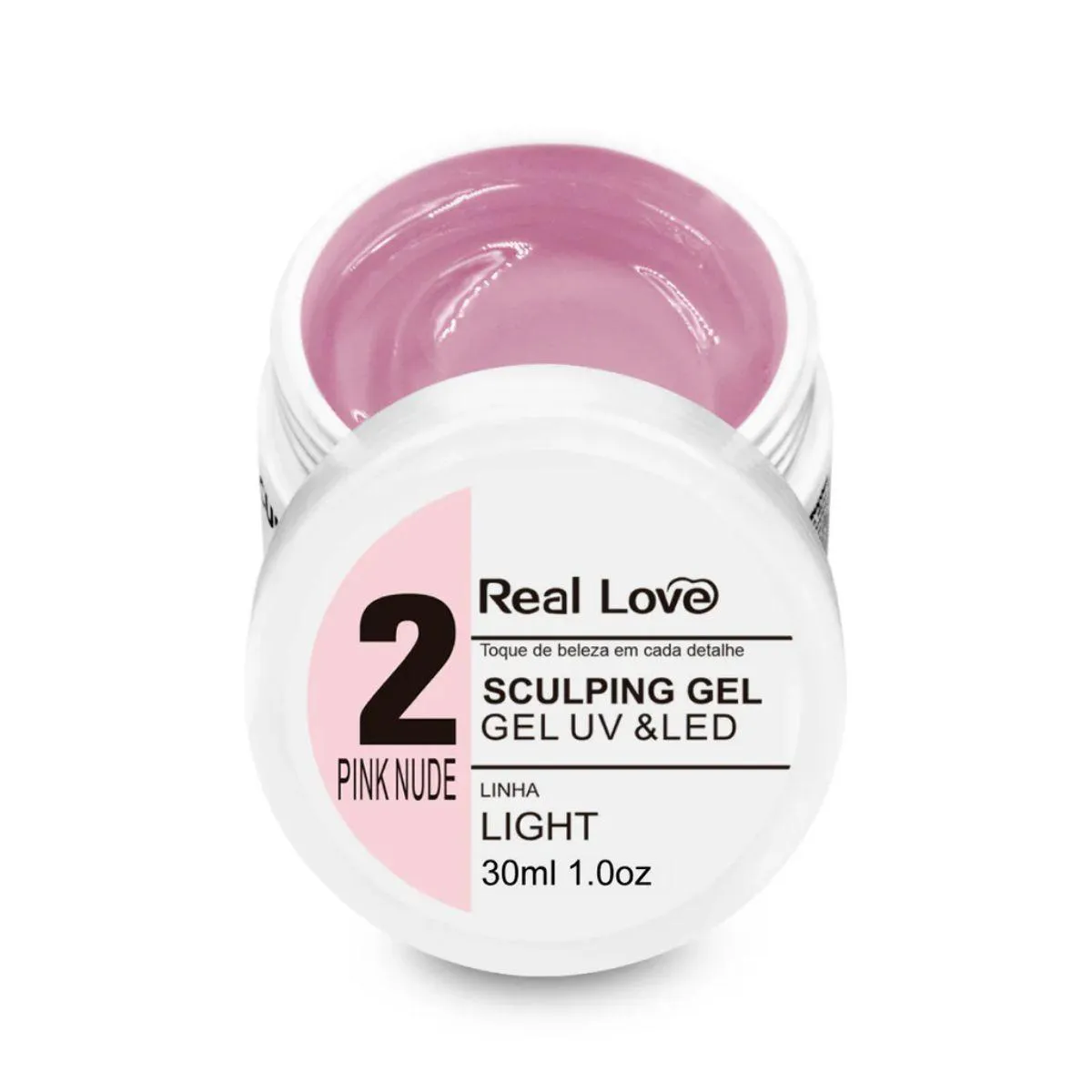 GEL DE MODELAGEM 2 PINK NUDE 30ML - REAL LOVE