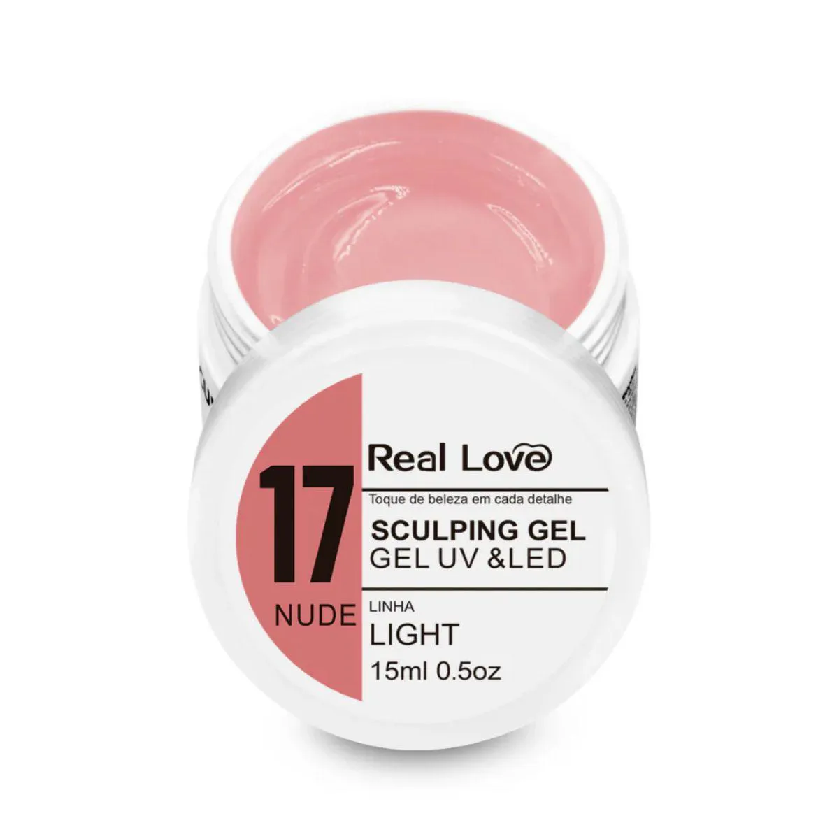 GEL DE MODELAGEM UNHAS 17 NUDE 15ML - REAL LOVE