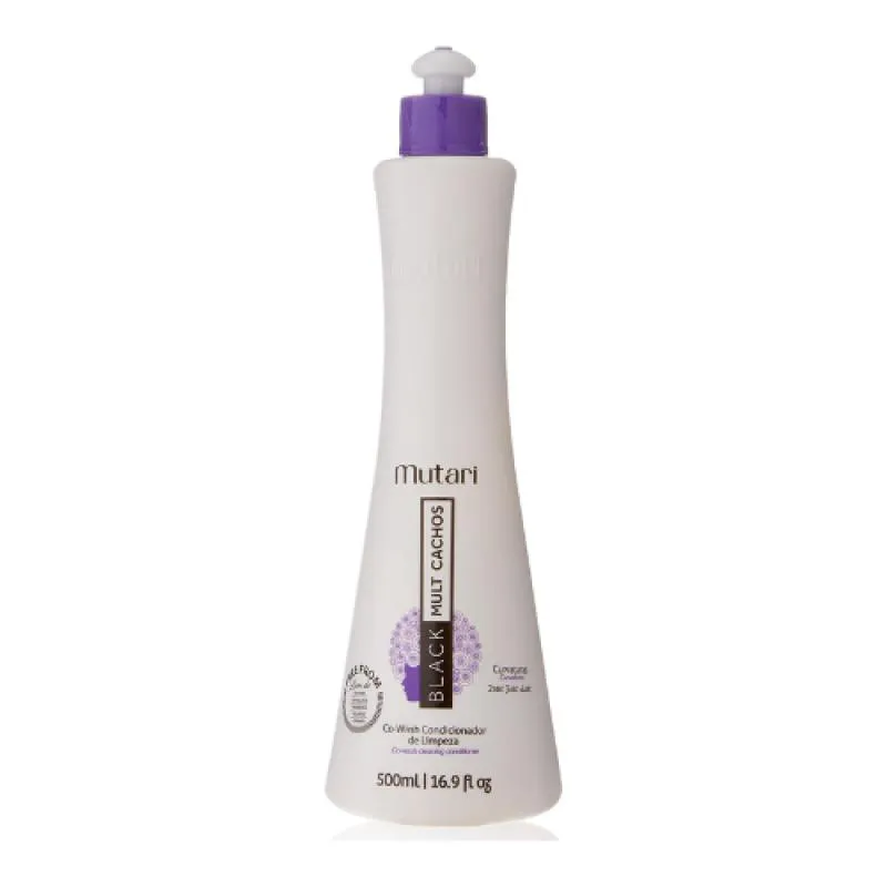 MUTARI - BLACK MULT CACHOS - CONDICIONADOR DE LIMPEZA CO-WASH 500 ML