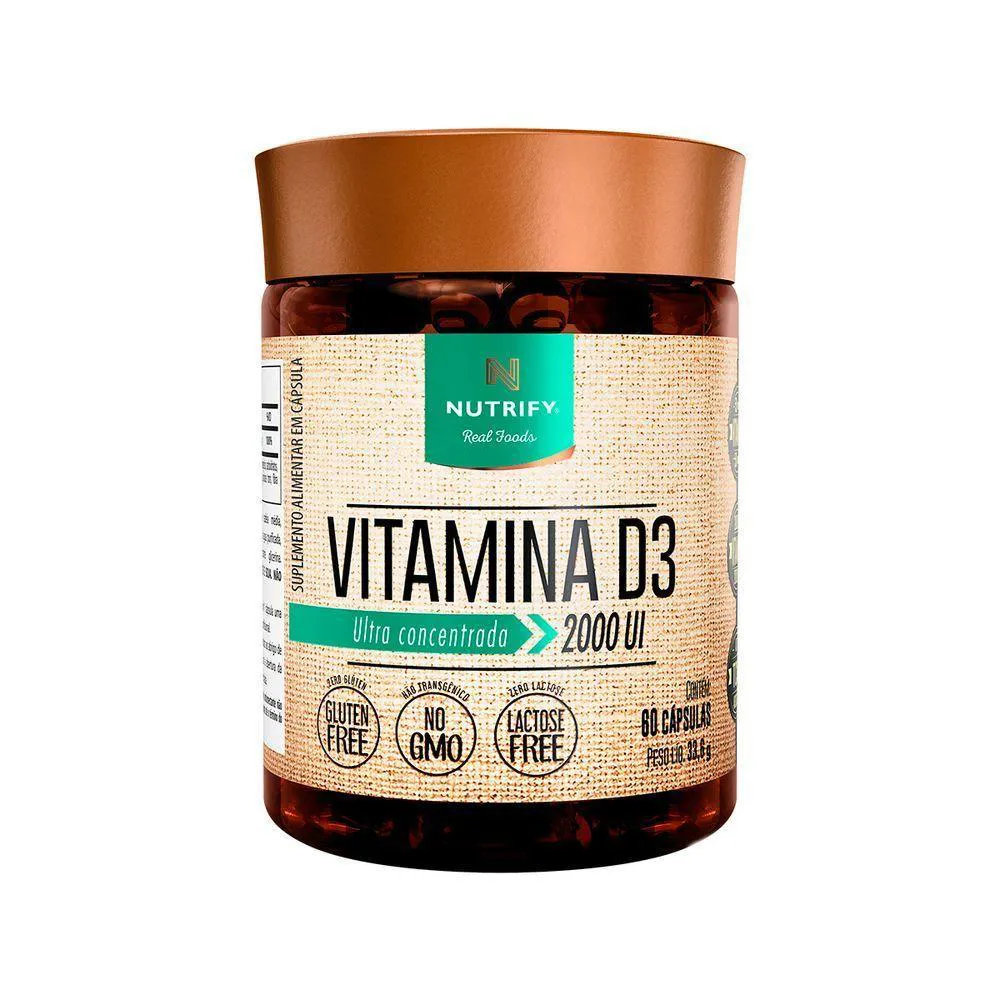 VITAMIN D3 2000 UI NUTRIFY 60 CáPSULAS