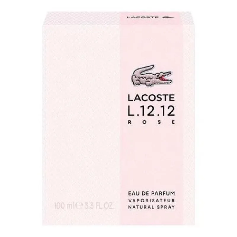 PERFUME LACOSTE L.12.12  ROSE FEMININO EAU DE PARFUM 100 ML