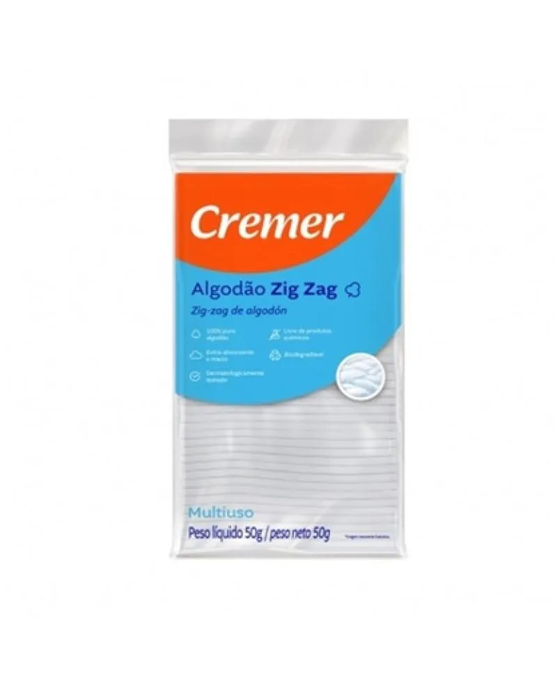 ALGODAO ZIG-ZAG 50G CREMER