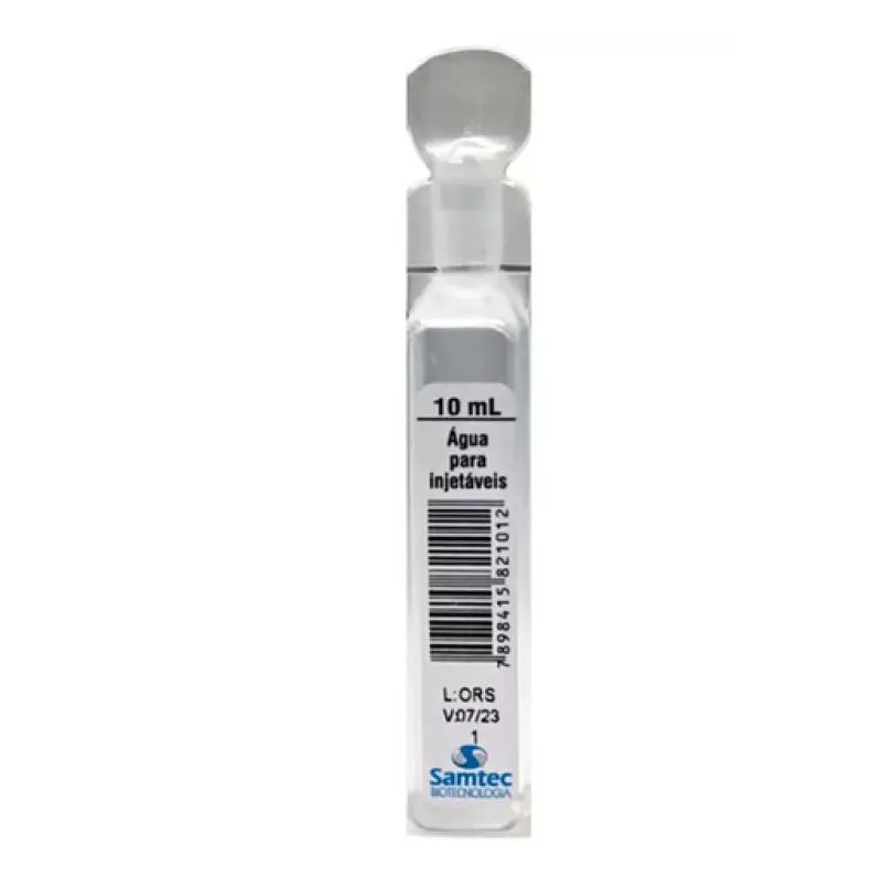 AGUA PARA INJEçãO 10ML/UN SAMTEC