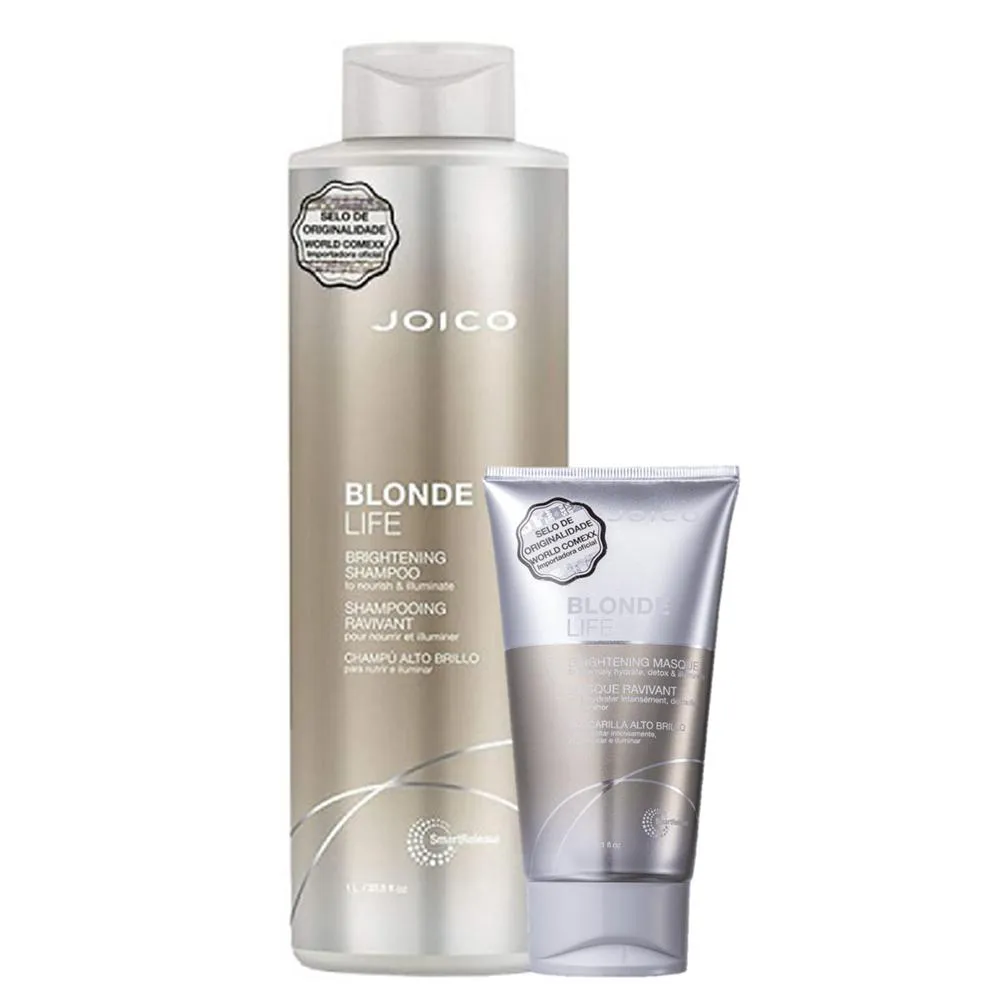 KIT JOICO BLONDE LIFE BRIGHTENING SHAMPOO 1L MASCARA 150ML