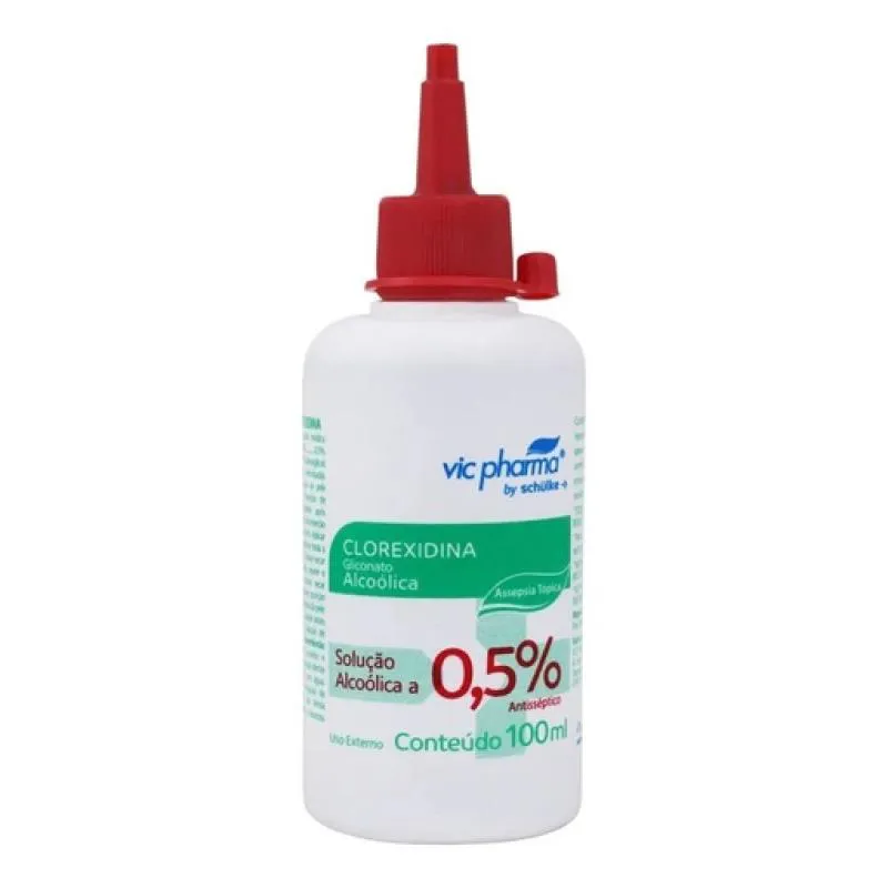 CLOREXIDINA ALCOOLICA 0,5% 100ML (AZUL) VIC PHARMA
