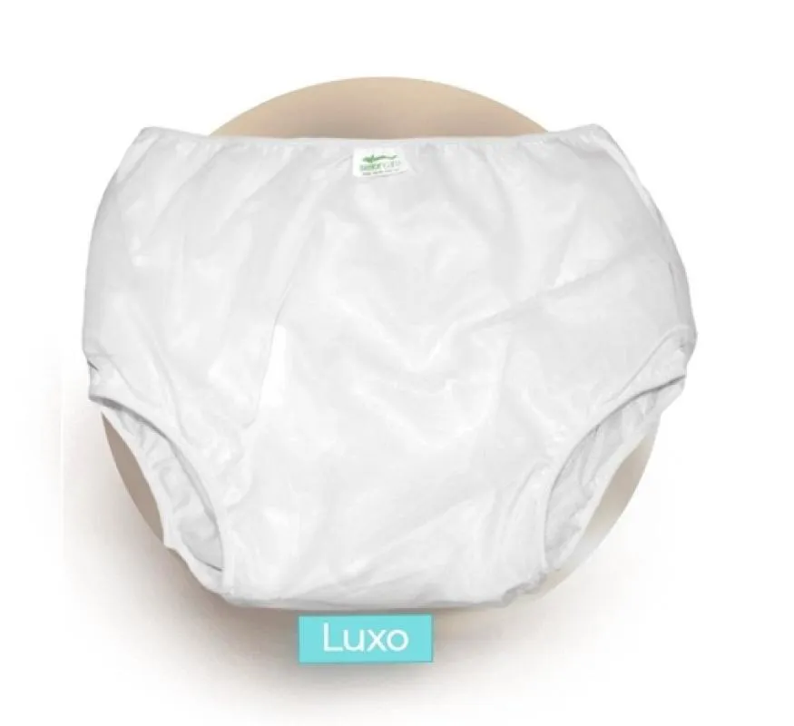 CALçA PLáSTICA LUXO BRANCA PP - SEM BOTãO SENIOR CARE
