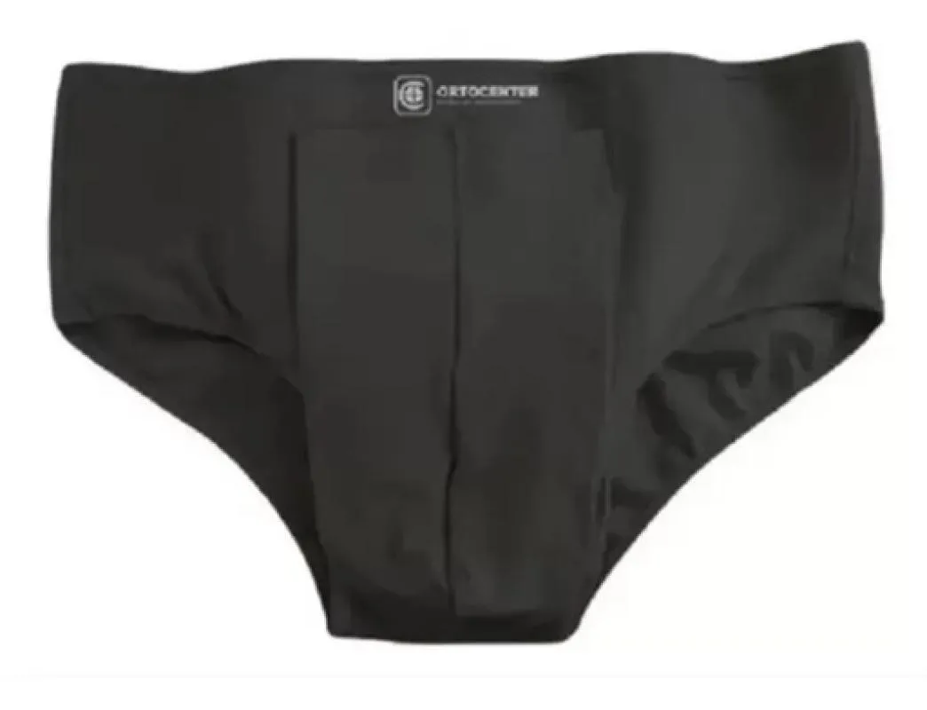 CUECA PARA HERNIA INGUINAL DUPLA G - PRETA - ORTOCENTER