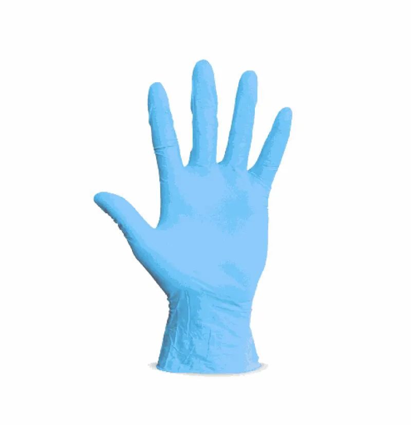 LUVA NITRíLICA AZUL M - 100 UNIDADES VABENE