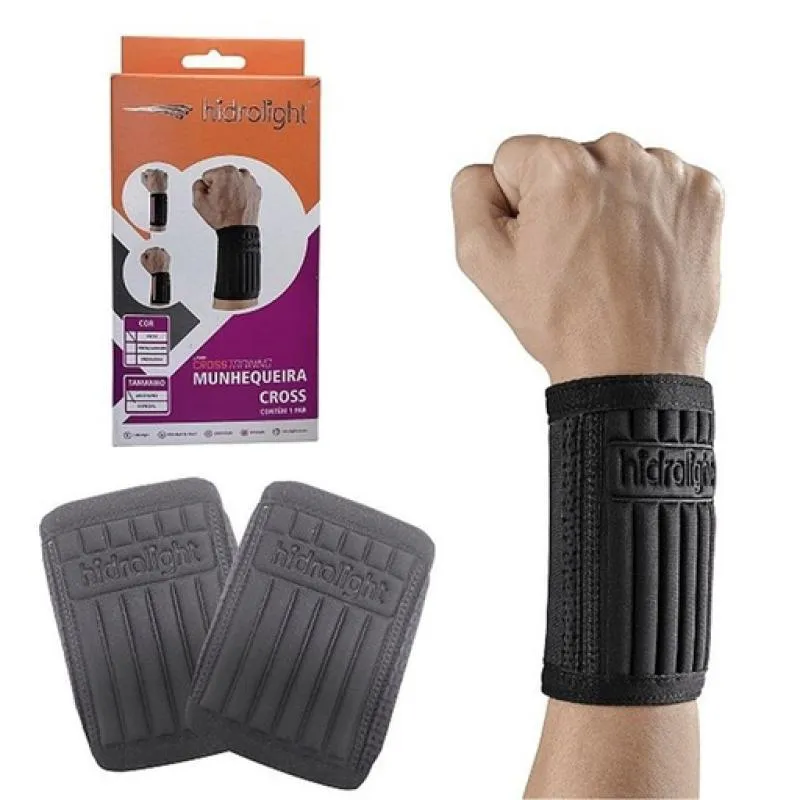 MUNHEQUEIRA CROSS AJUSTAVEL PRETO HIDROLIGHT H88
