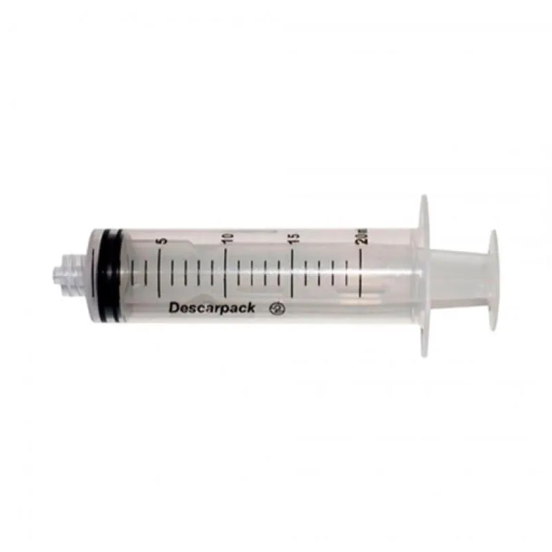 SERINGA DESCARTáVEL SEM AGULHA 20ML LUER LOCK 1UN SR