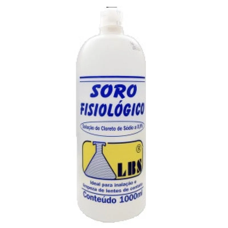 SOLUçãO FISIOLOGICA FRASCO 1000ML LBS