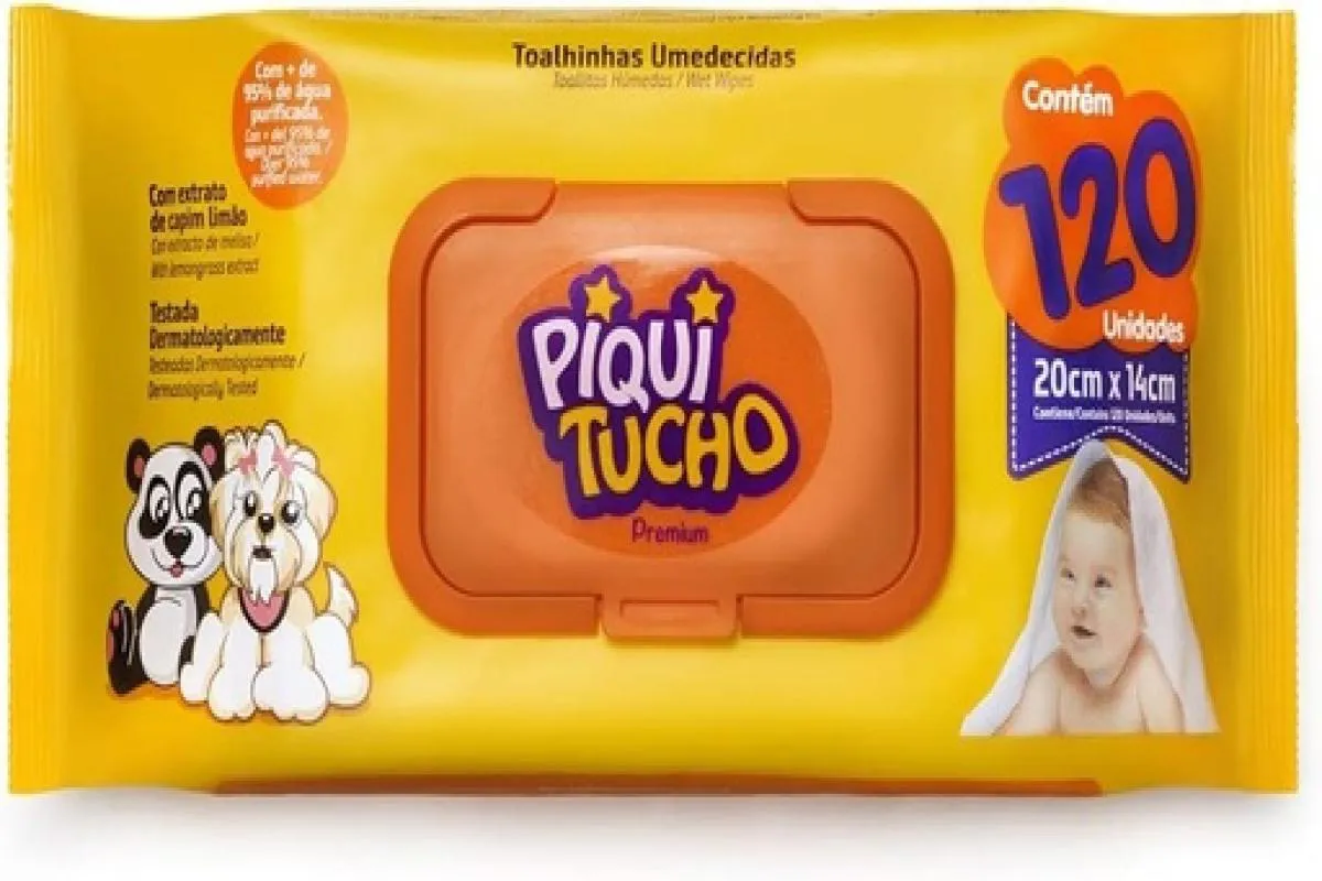 TOALHA UMEDECIDA C/120 PIQUITUCHO PREMIUM CREMER
