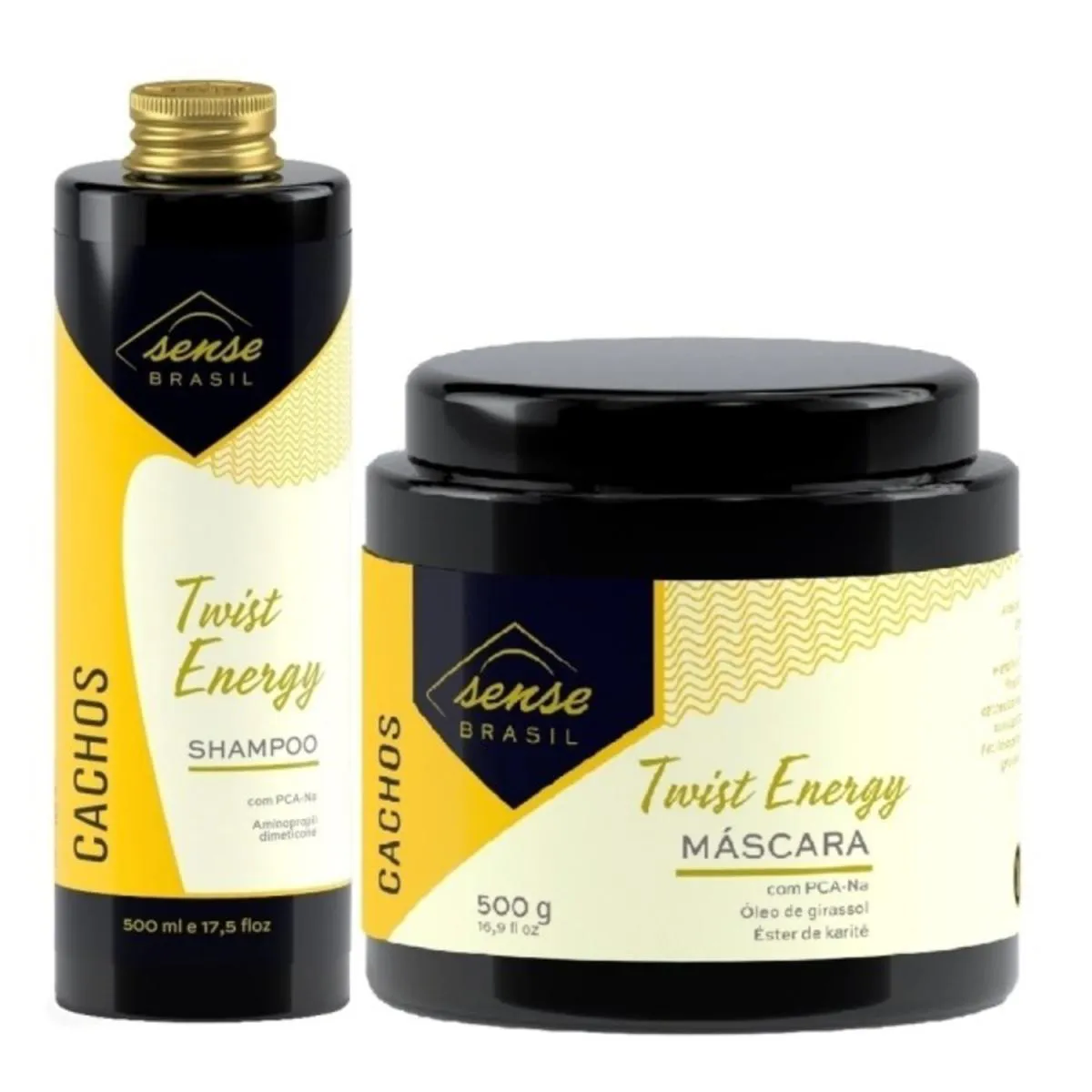 KIT SENSE TWIST ENERGY (SHAMPOO 500ML + MáSCARA 500GR )