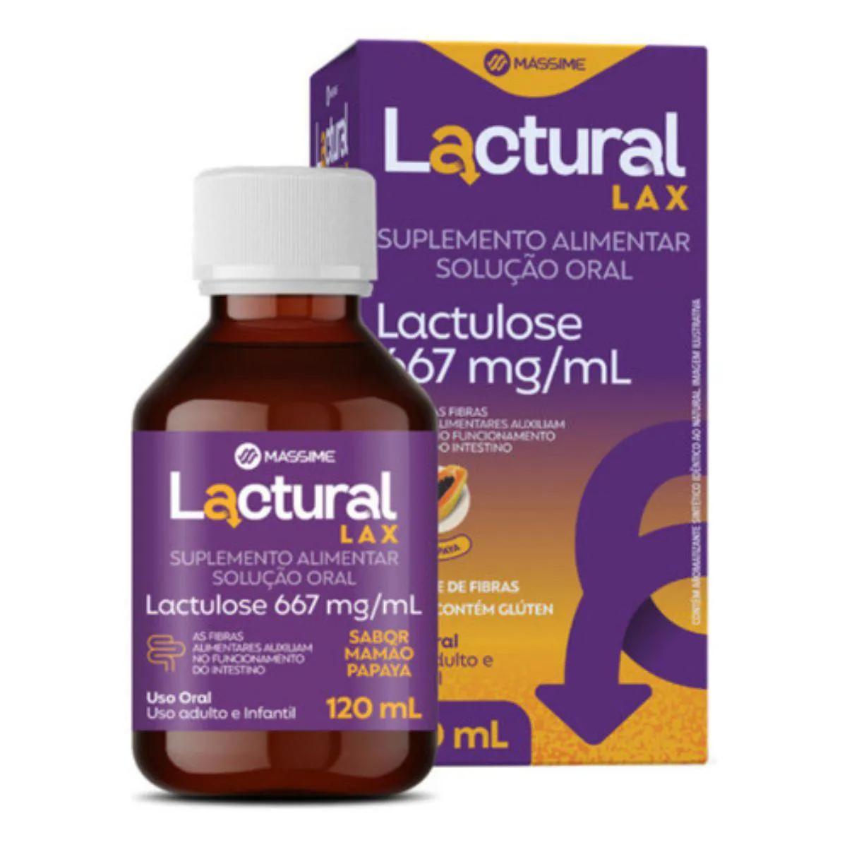 LACTURAL LAX 667MG/ML PAPAIA 120ML