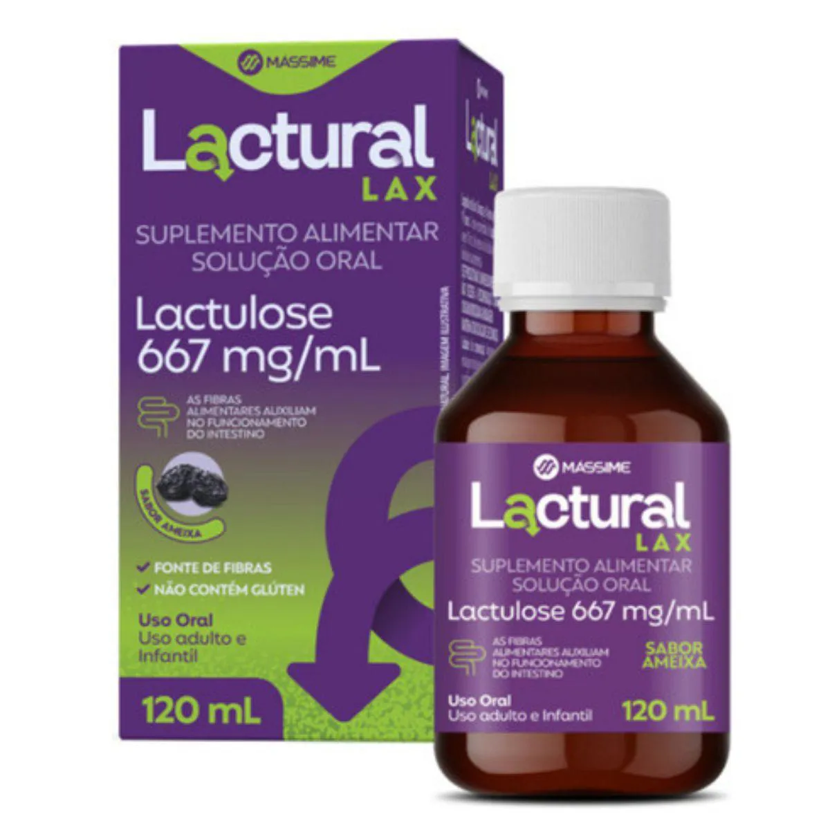 LACTURAL LAX 667MG/ML AMEIXA 120ML