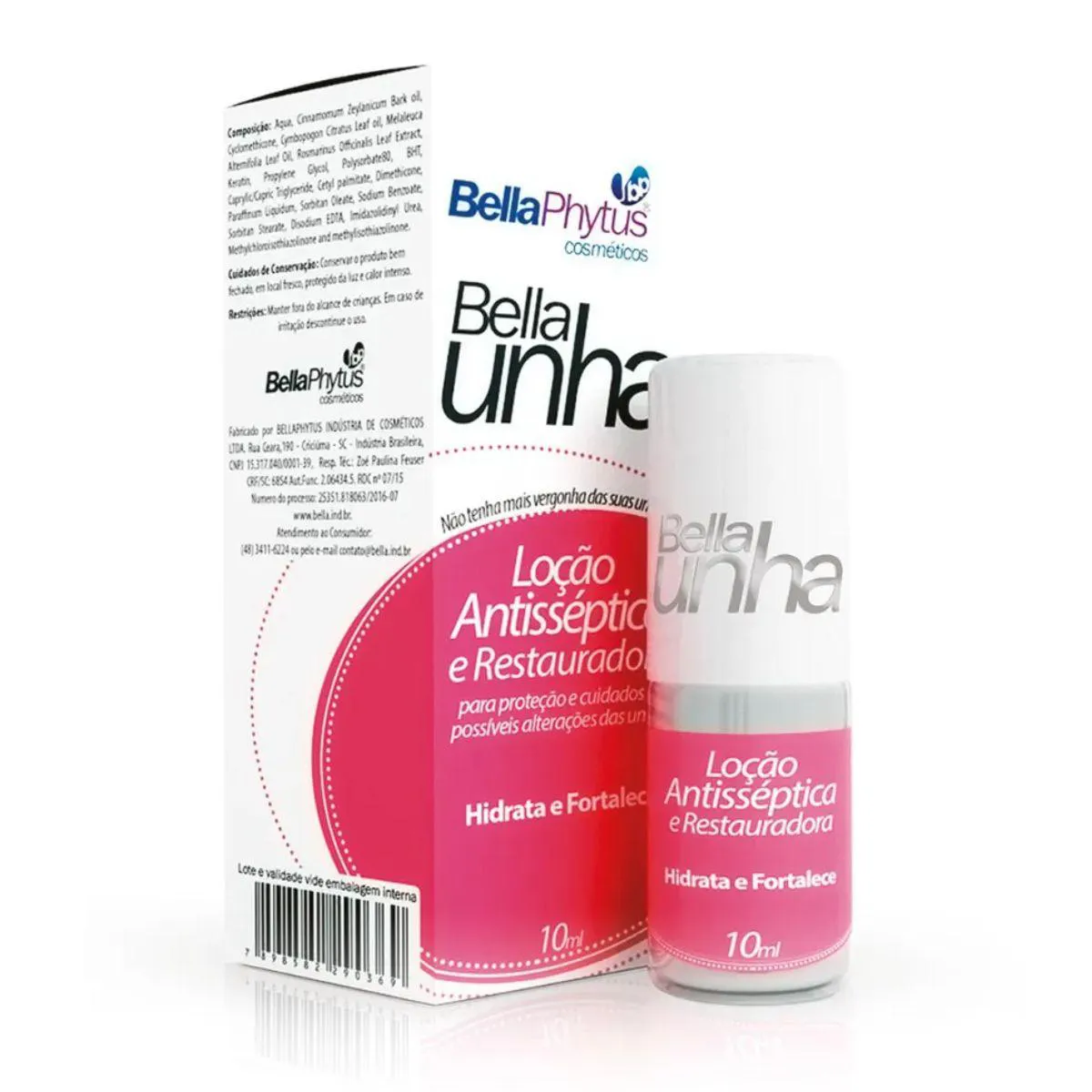 BELLA UNHA LOçãO ANTISSéPTICA E REPARADORA 10ML - BELLAPHYTUS