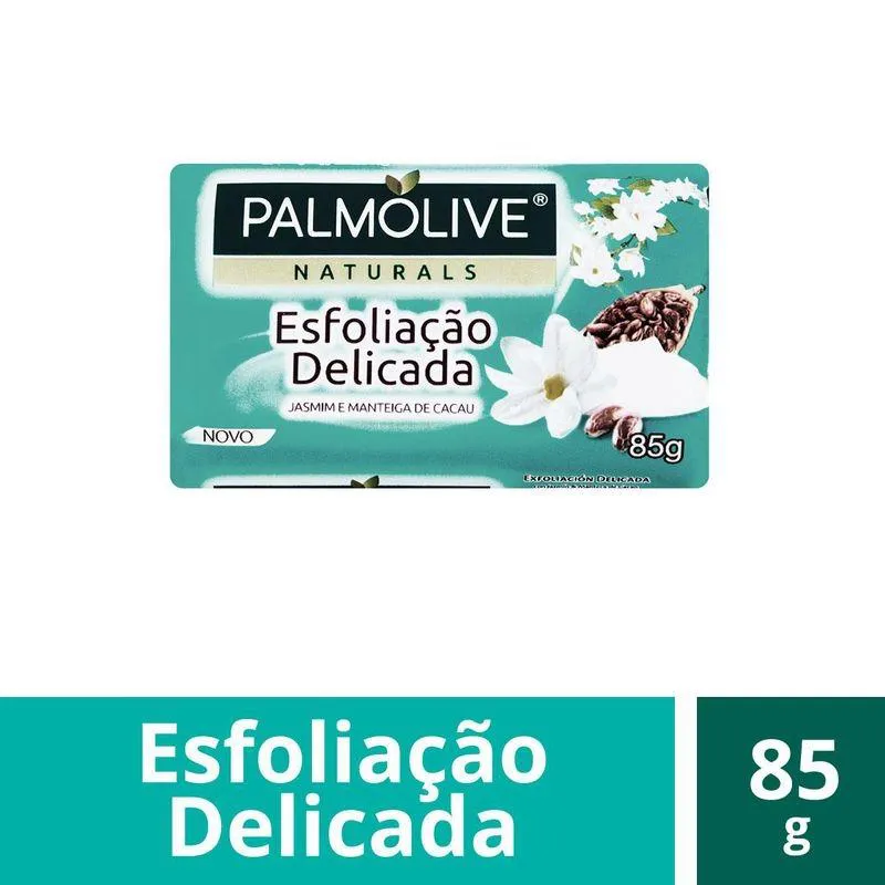 SABONETE EM BARRA PALMOLIVE NATURALS ESFOLIAçãO DELICADA 85G