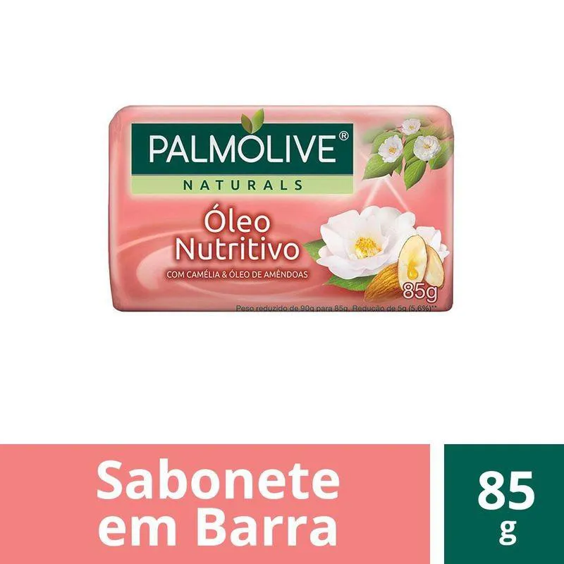 SABONETE EM BARRA PALMOLIVE NATURALS ÓLEO NUTRITIVO 85G