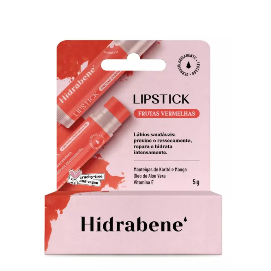 HIDRABENE LIPSTICK FRUTAS VERMELHAS 5 GR
