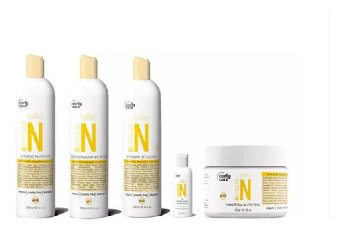 KIT LINHA N ÓLEO MIX BRILHO E MACIEZ - CURLY CARE