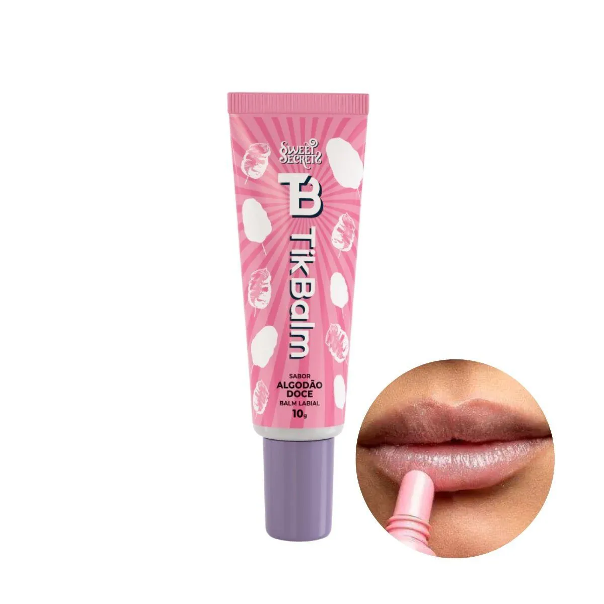 BALM LABIAL TIKBALM SABOR ALGODãO DOCE 10G