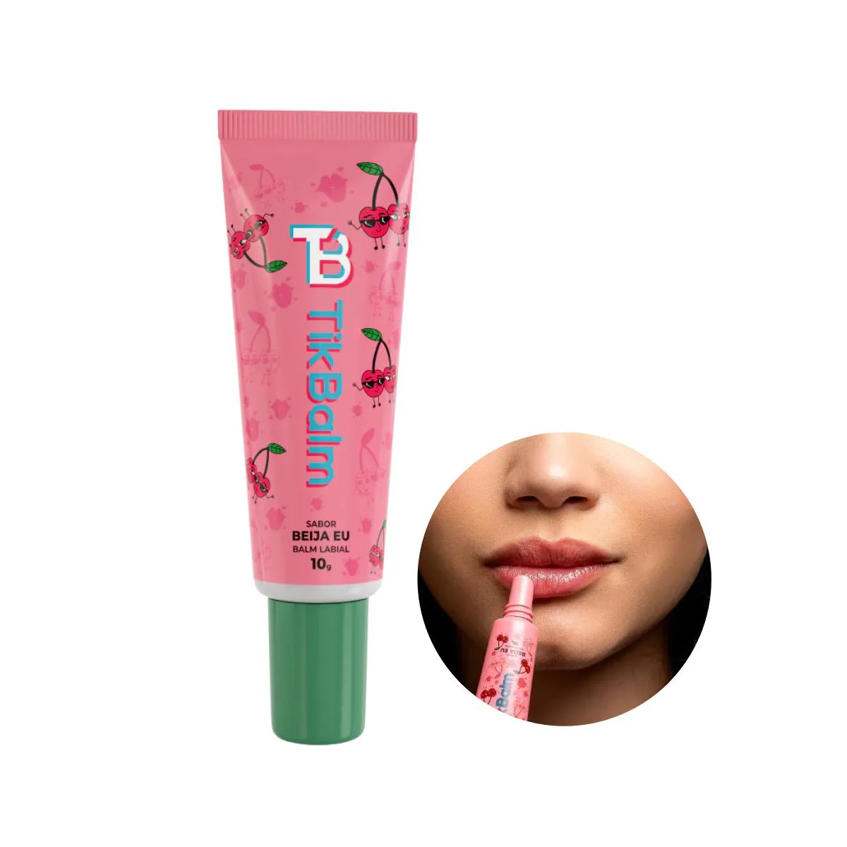 BALM LABIAL TIKBALM SABOR BEIJA EU CEREJA 10G