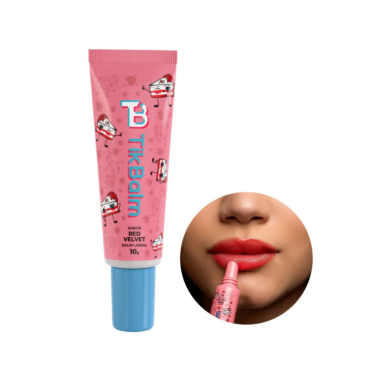 BALM LABIAL TIKBALM SABOR BOLO RED VELVET 10G