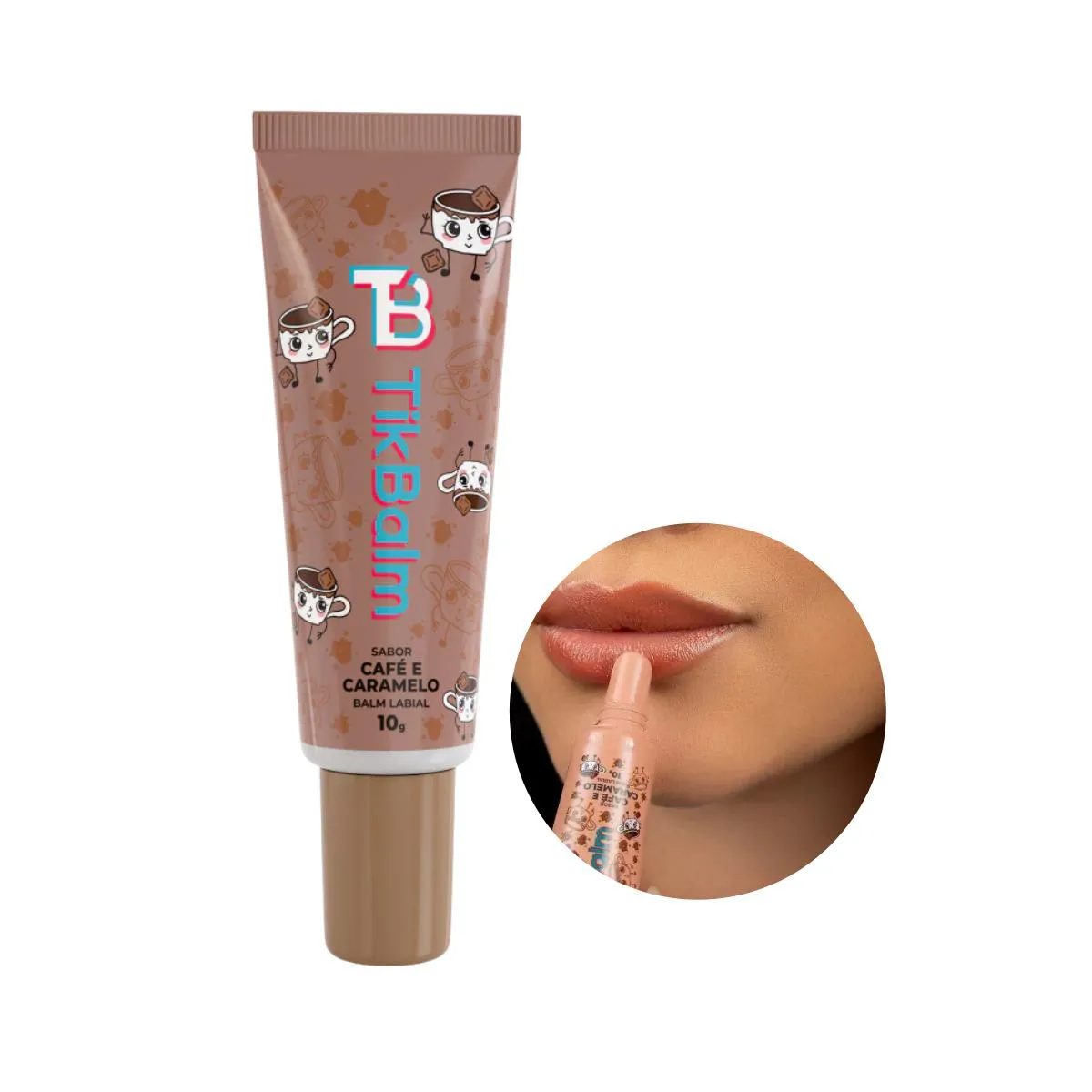 BALM LABIAL TIKBALM SABOR CAFé E CARAMELO 10G