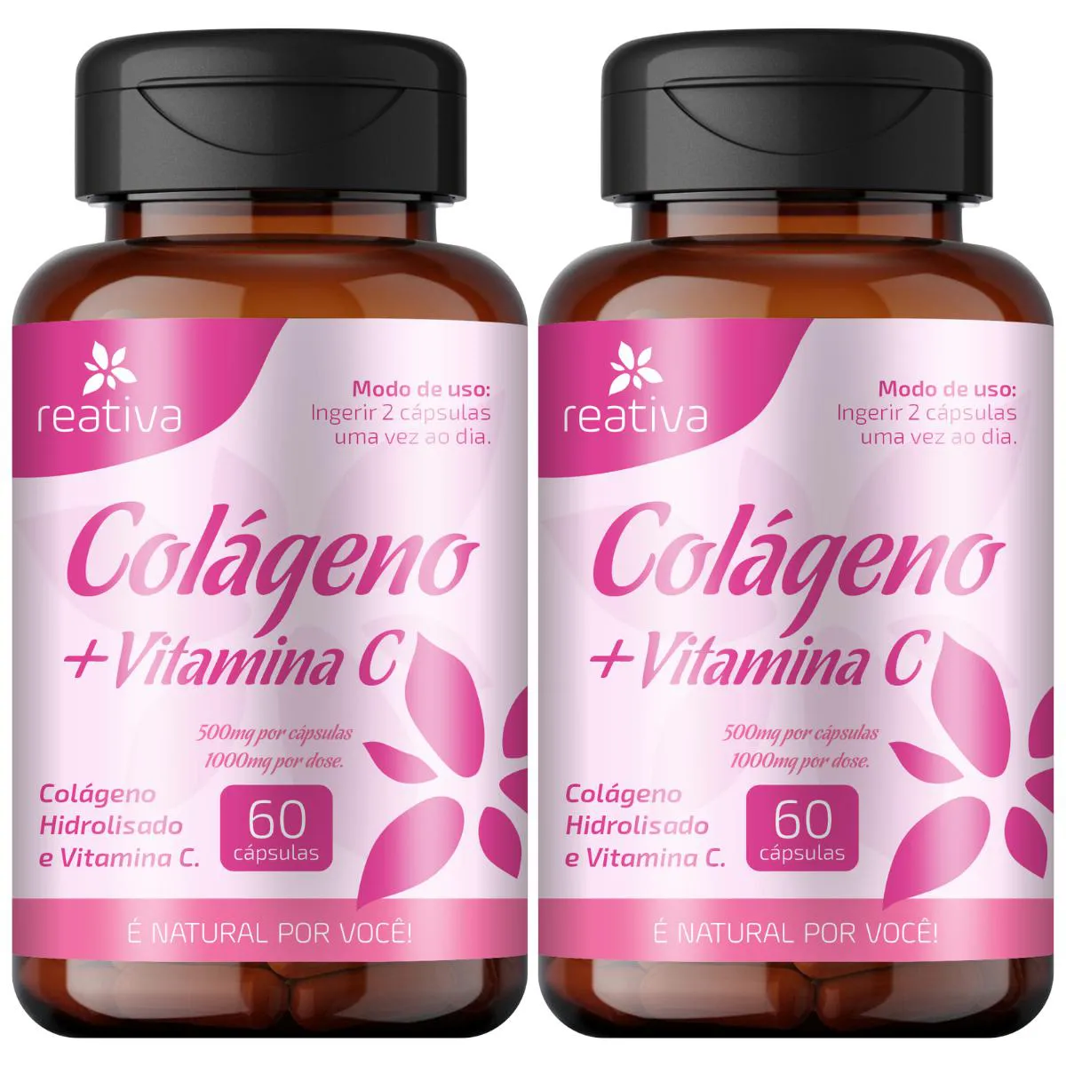 2 COLAGENO HIDROLISADO COM VIT. C 120 CAPS