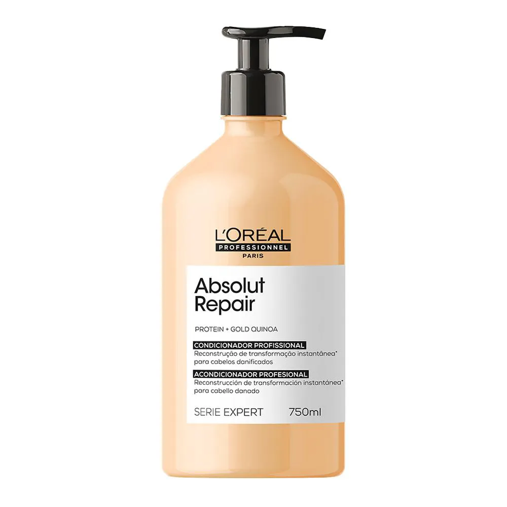 L'OREAL PROFESSIONNEL ABSOLUT REPAIR PROTEIN + GOLD QUINOA - CONDICIONADOR 750ML 750 ML