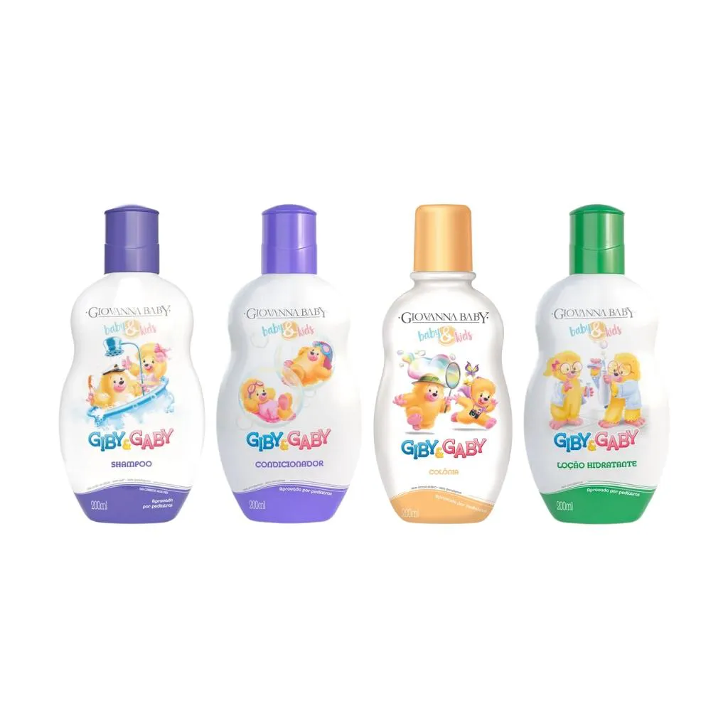 KIT GIOVANNA BABY GIBY SH 200ML+COND 200ML+COL 200ML+LOC 200