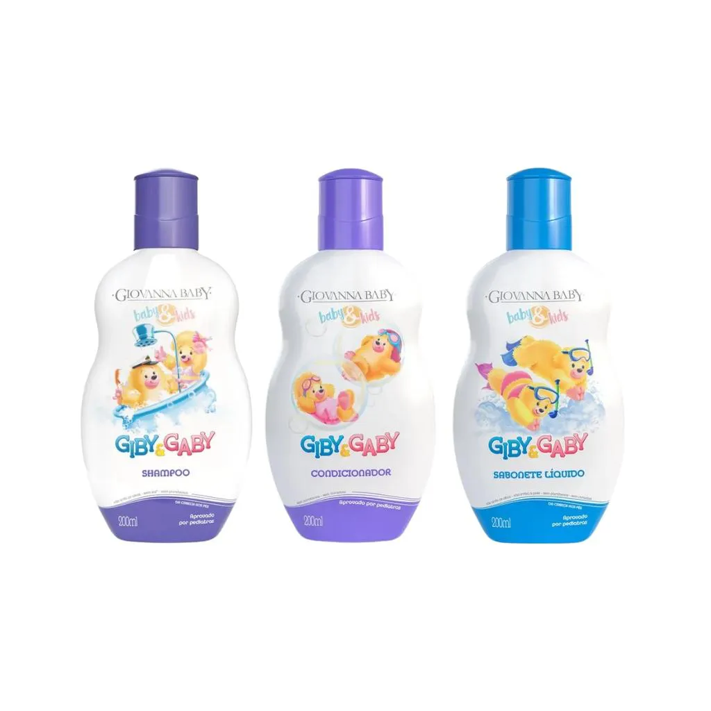 KIT GIOVANNA BABY GIBY SH 200ML+COND 200ML+SAB LIQUIDO 200ML