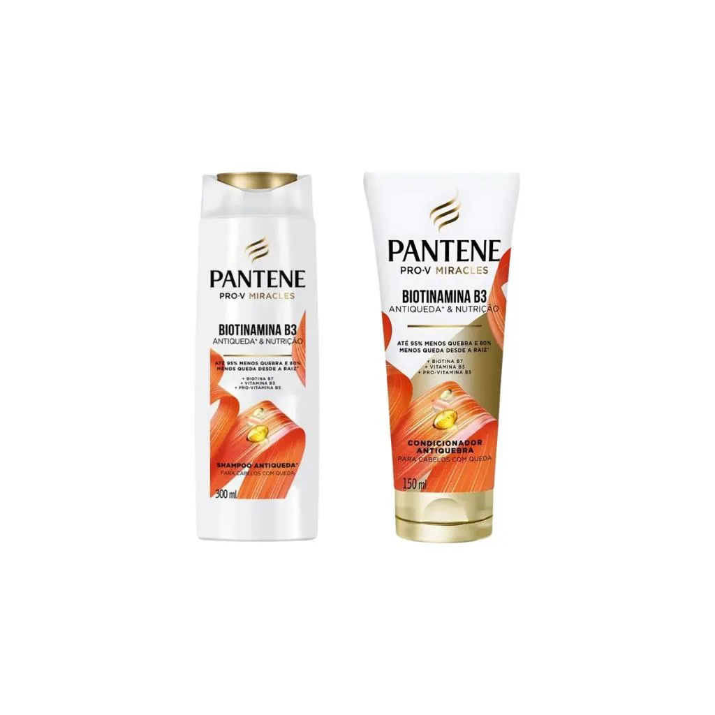 KIT PANTENE BIOTINAMINA SHAMPOO 300ML+COND 150ML