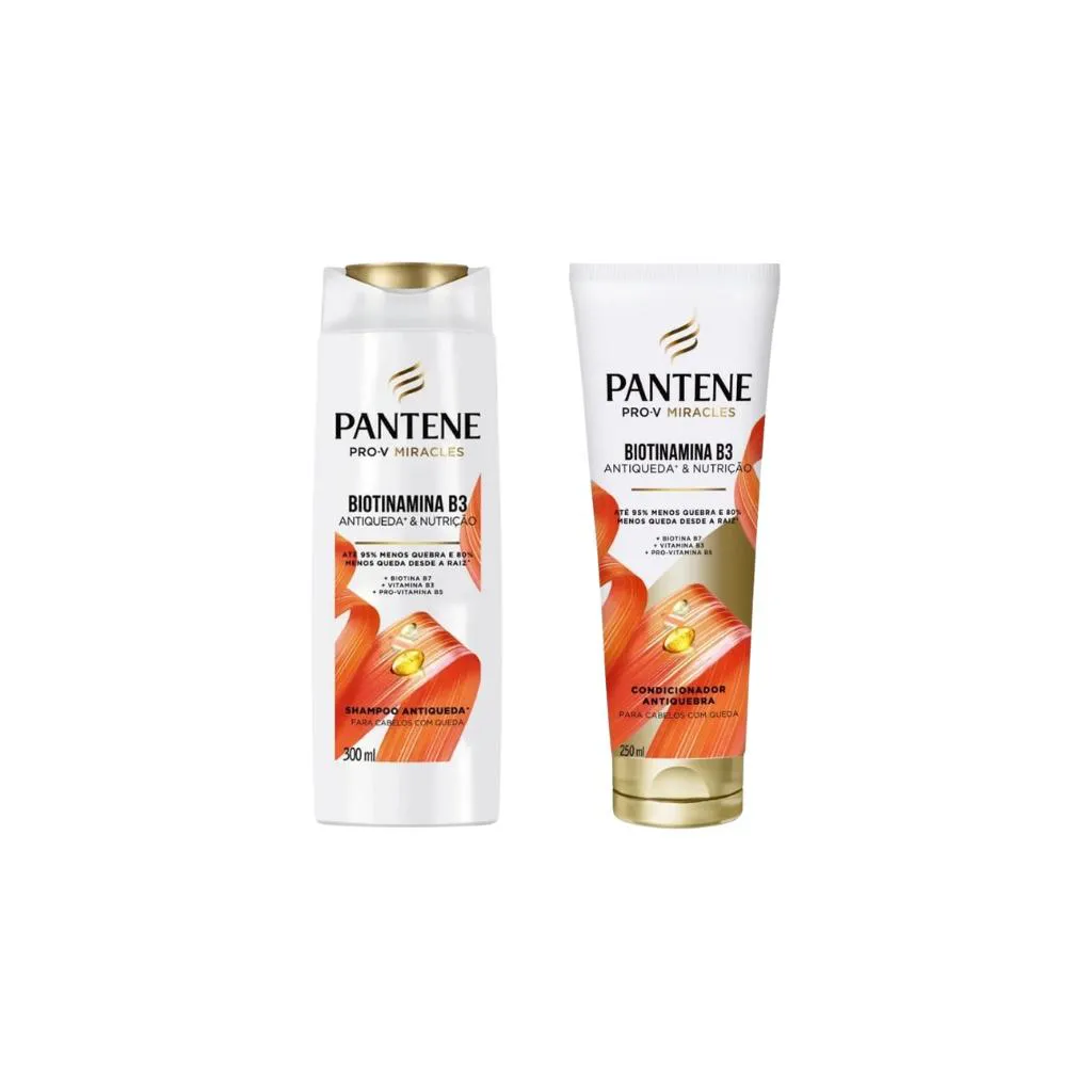 KIT PANTENE BIOTINAMINA SHAMPOO 300ML+COND 250ML